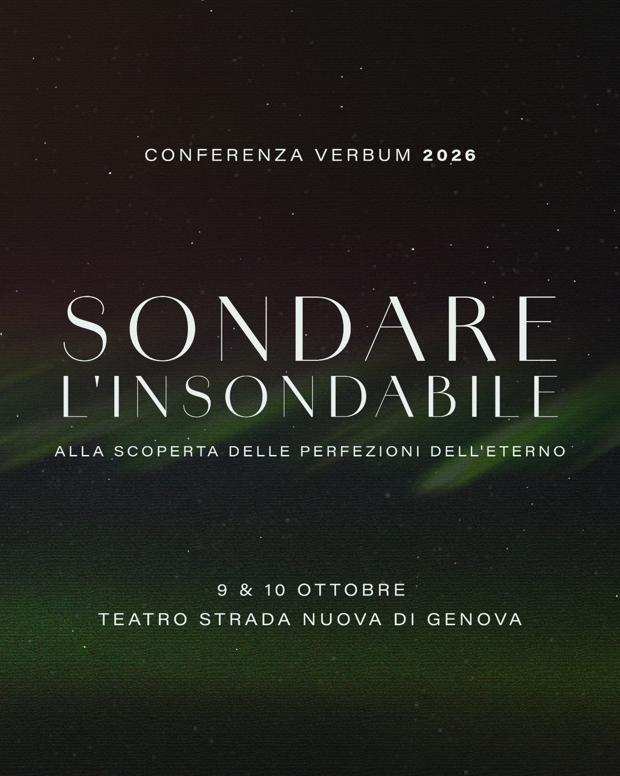 Iscrivi alla Conferenza Verbum 26